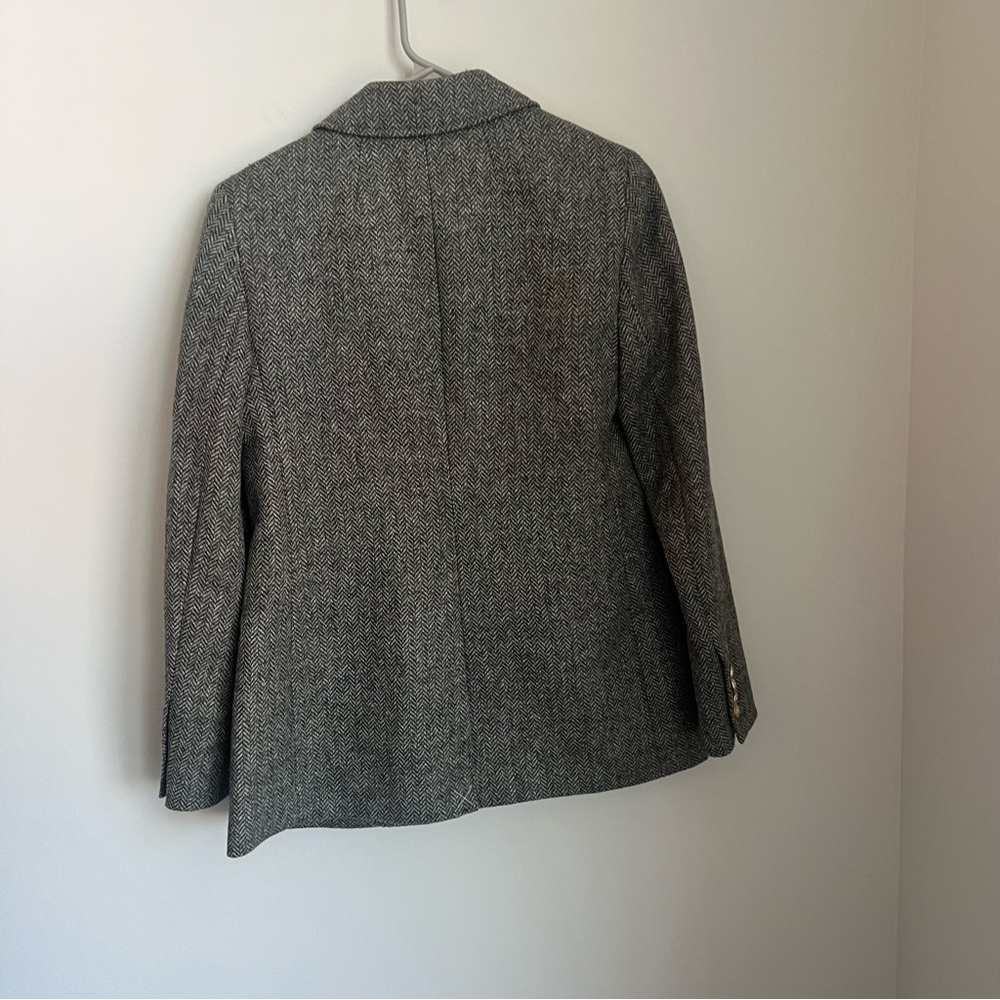 J Crew Bristol Blazer Jacket in Graphite Herringbone Wool Women's Size 0 - Picture 10 of 10